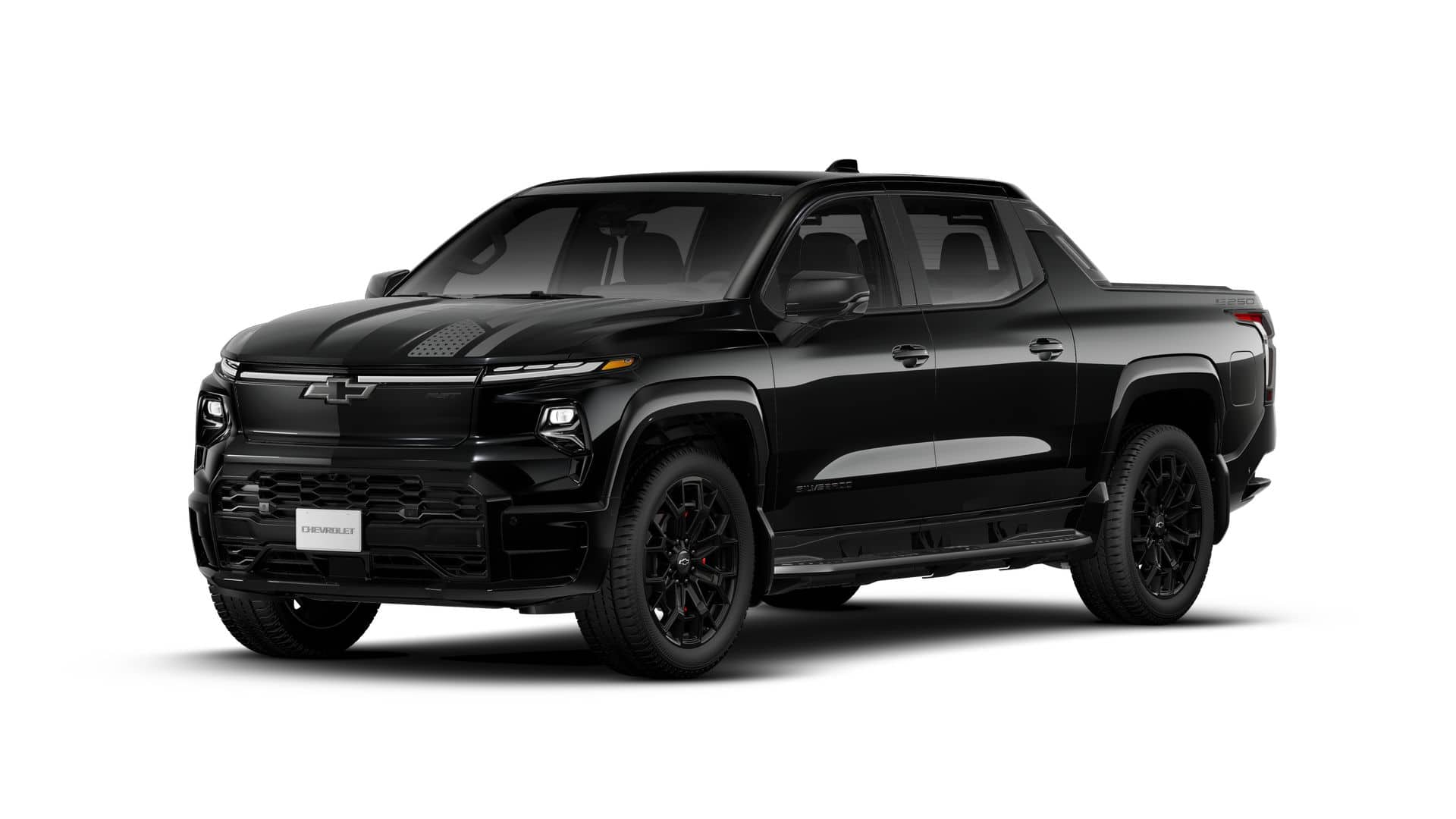 2026 Chevrolet Silverado EV RST Stars and Steel Edition - Extended Range in Black — front three-quarter view