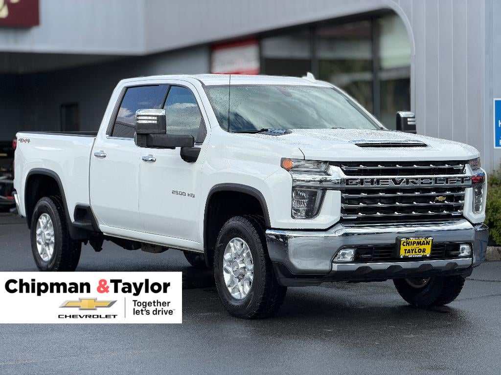2020 Chevrolet Silverado 2500 HD LTZ in Summit White — front three-quarter view