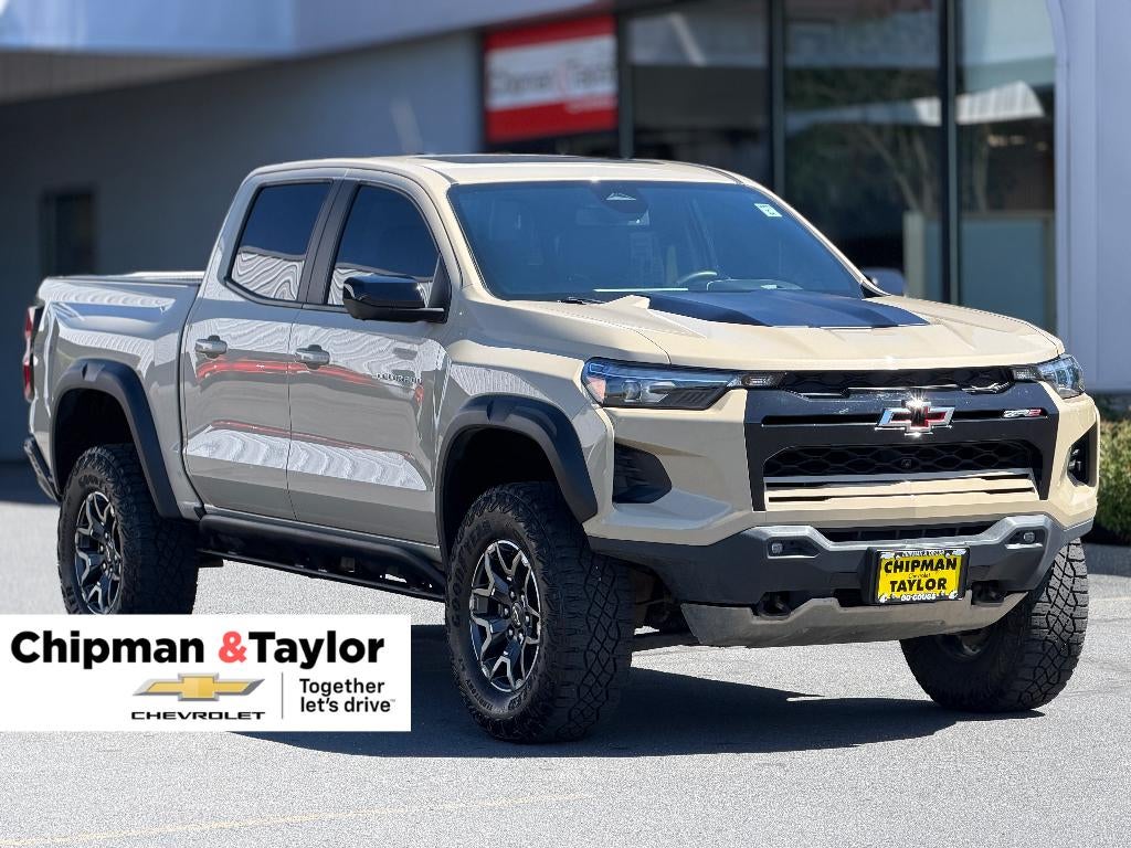 2023 Chevrolet Colorado ZR2 in Sand Dune Metallic — front three-quarter view