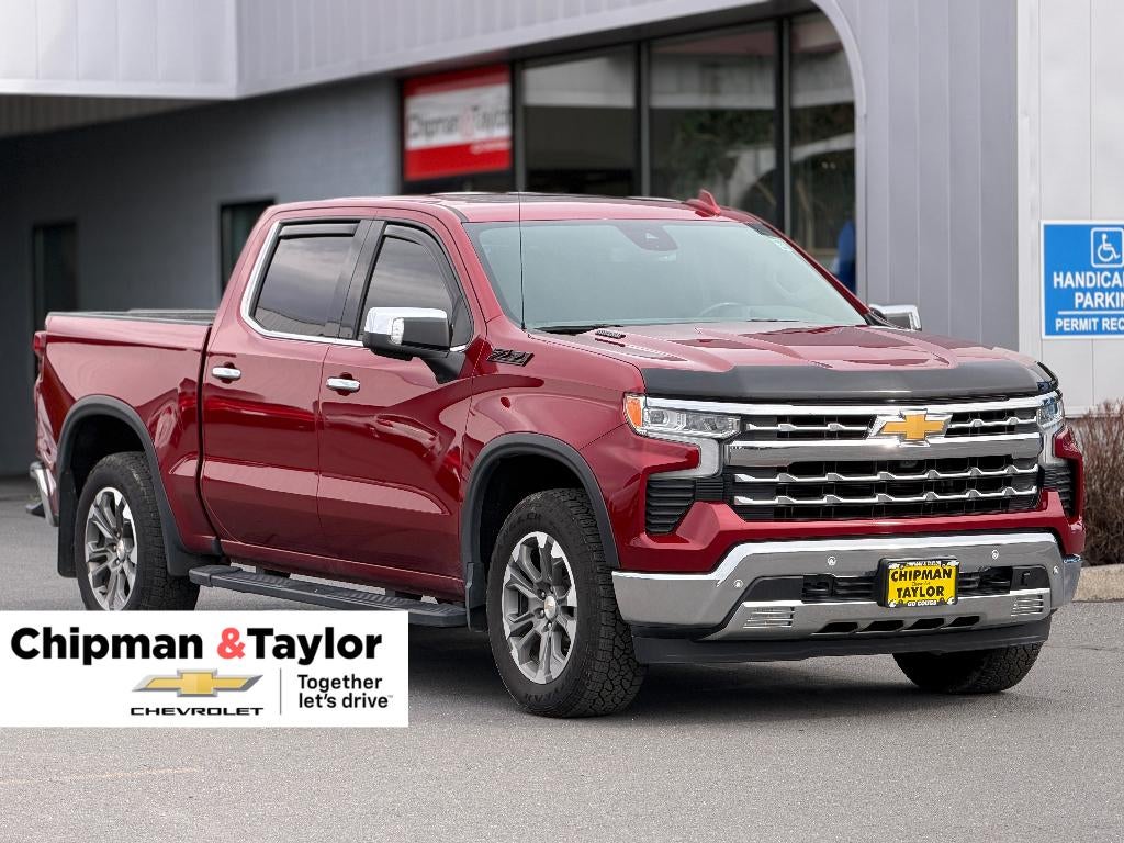 2024 Chevrolet Silverado 1500 LTZ in Radiant Red Tintcoat — front three-quarter view