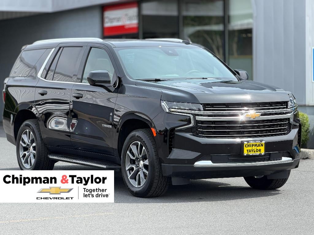 2023 Chevrolet Tahoe LT in Black — front three-quarter view