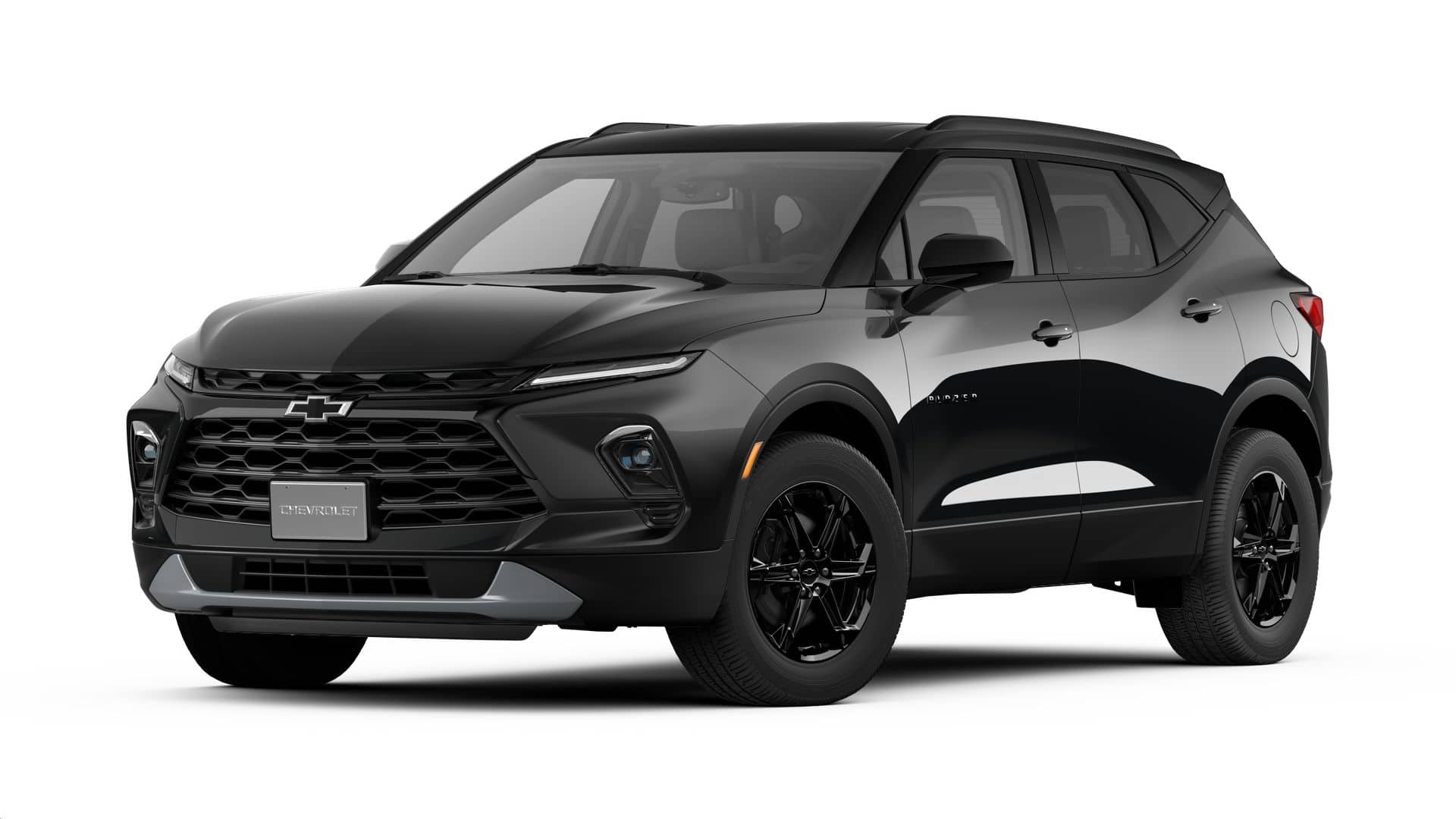2026 Chevrolet Blazer 2LT in Black — front three-quarter view